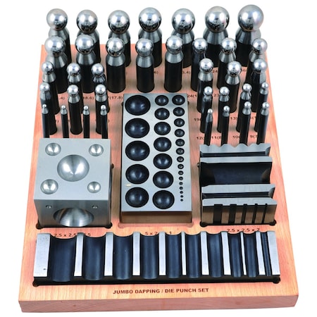 40 Piece Dapping Die Block & Punch Set